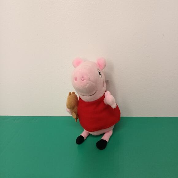Peppa pig w/Red dress stuffed animal plush Peppa pig soft toy - Picture 4 of 5